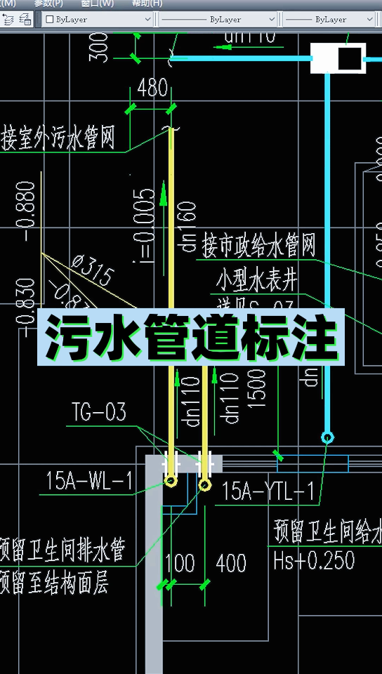 污水管道标注哔哩哔哩bilibili