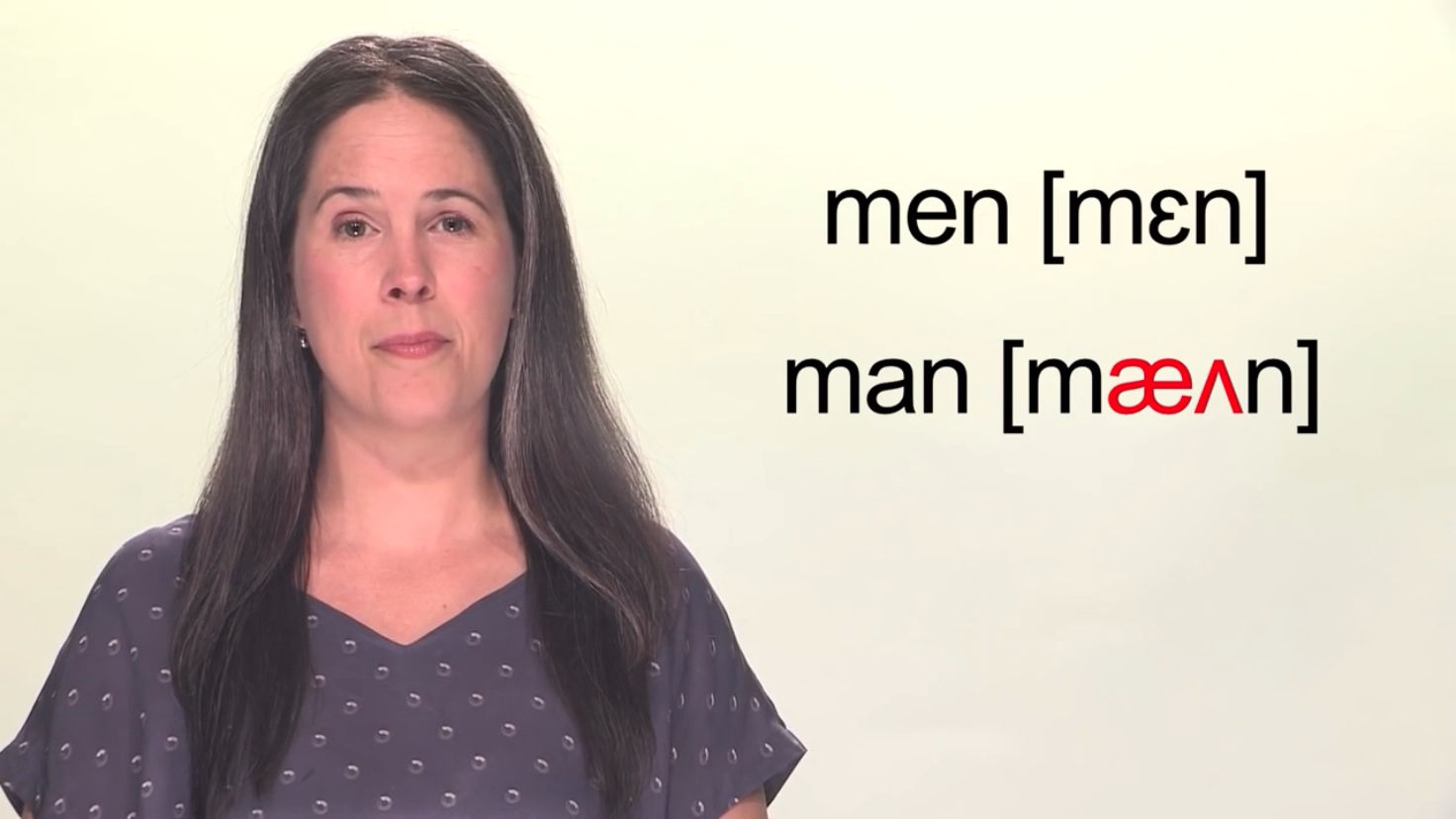 [图]How to Pronounce MAN vs. MEN