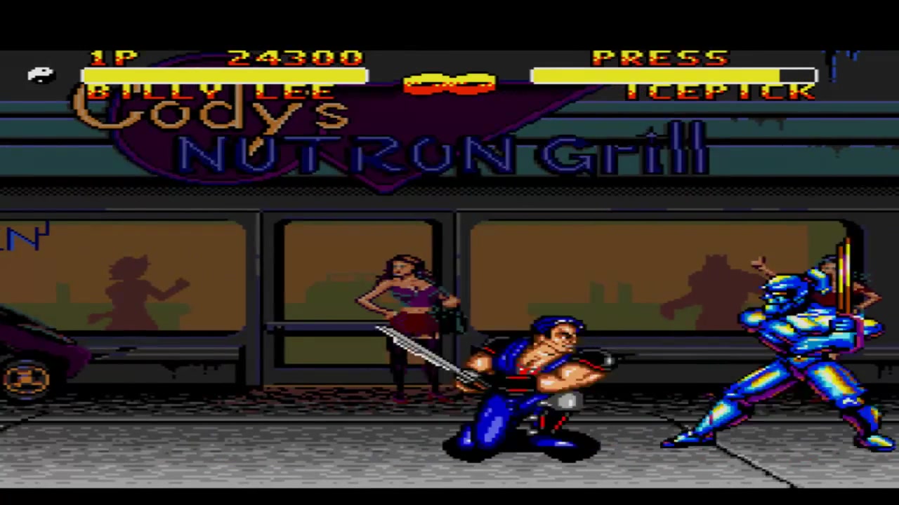 [图]【MD游戏回顾222】双截龙4 游戏视频 Double Dragon V_ The Shadow Falls (Sega Genesis)