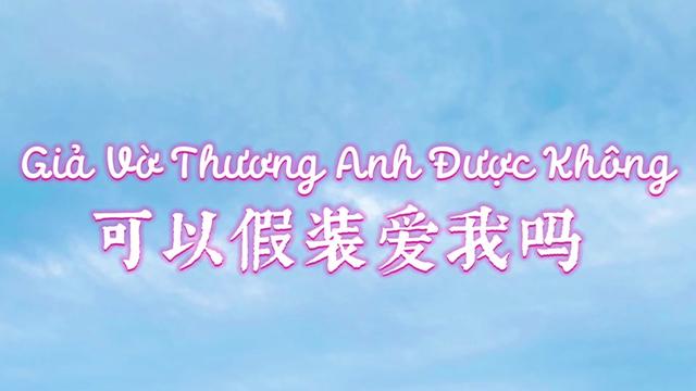 [图]可以假装爱我吗《Giả vờ thương anh có được không》越南流行的歌曲