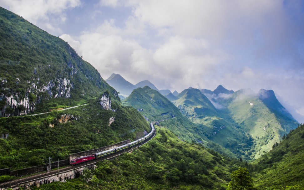 废弃的贵昆铁路线路图图片