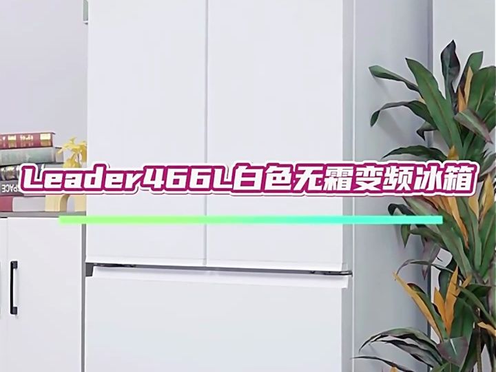 Leader466L冰箱,极简冰雪白,久看不腻!哔哩哔哩bilibili