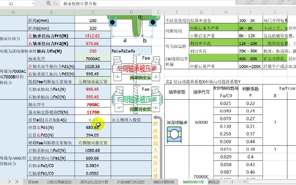 深沟球轴承的校核,寿命的校核,动载荷校核,轴承的选定哔哩哔哩bilibili