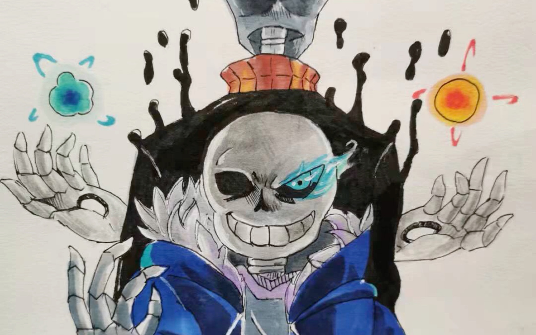 sans的绘画过程2(记得看完,可怜一下我呗……加个关注与点赞)