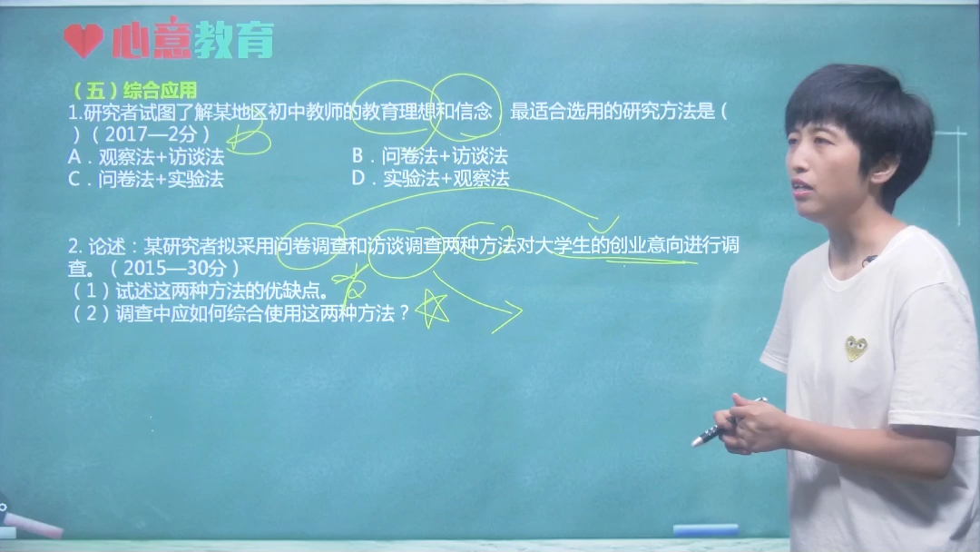 一道论述题:某研究者拟采用问卷调查和访谈调查两种方法对大学生的创业意向进行调查.哔哩哔哩bilibili