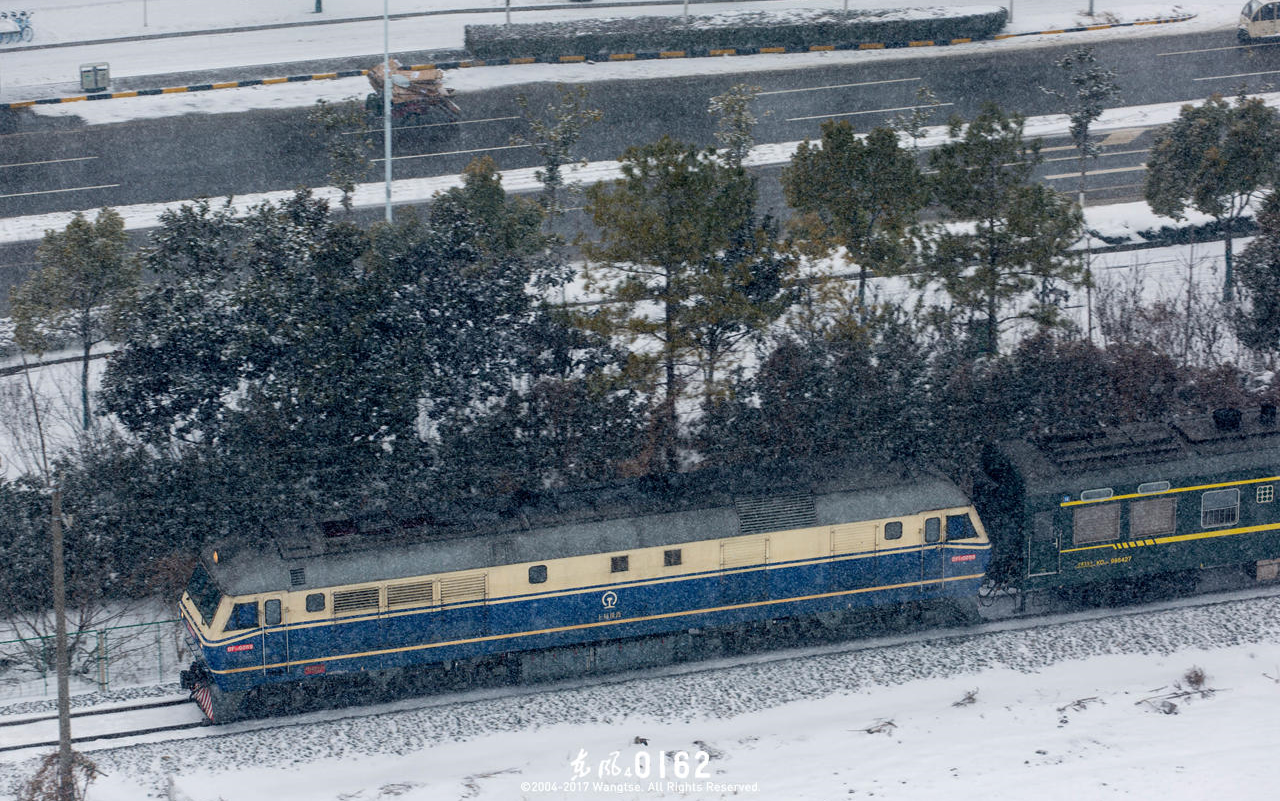 [铁道 20180127大雪日水蚌线客车