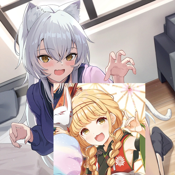 さ*読様 飯田ヒカル　直筆サイン入り色紙　ゼロ距離ガール　『猫耳少女は甘えん坊』 さ*読様 飯田ヒカル 直筆サイン入り色紙 ゼロ距離ガール 『猫耳