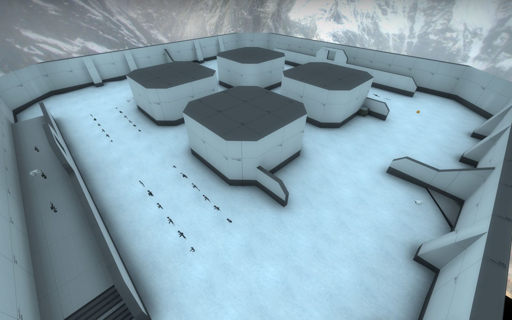 在csgo以官匹的模式去玩cs的雪地地图