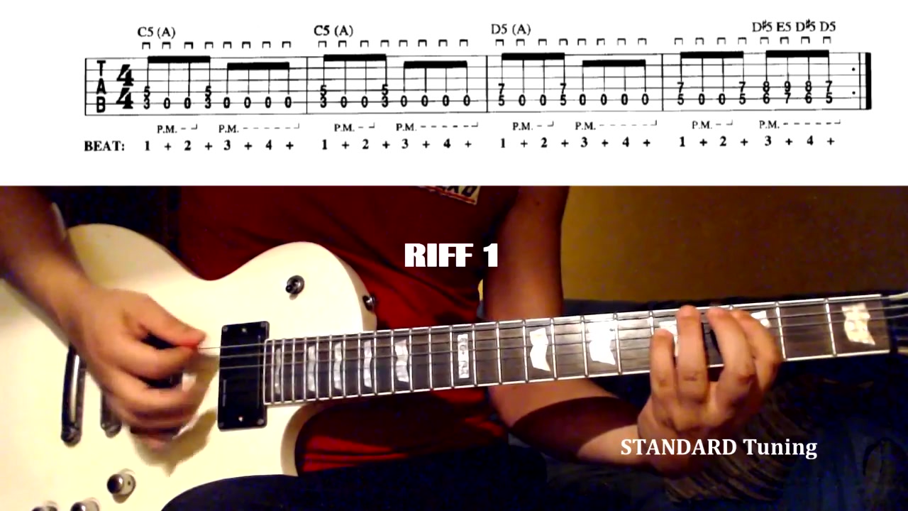 riff5条给初学者的重金属吉他riffs附谱