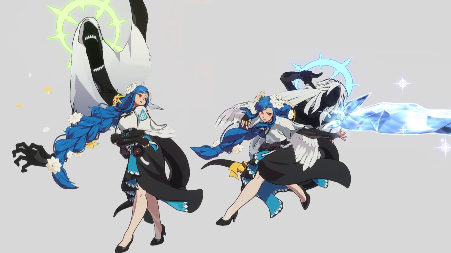 【GGST】蒂姬 局内动作白底整理（召唤物 徒手 魔法）