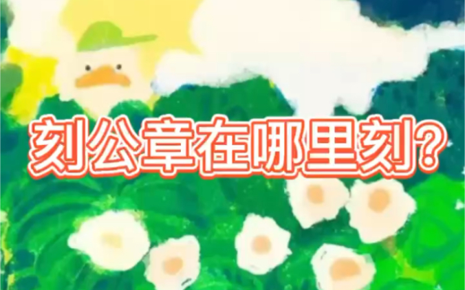 刻公章在哪里刻?哔哩哔哩bilibili