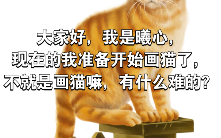 我开始画猫武士里的猫啦!哔哩哔哩bilibili