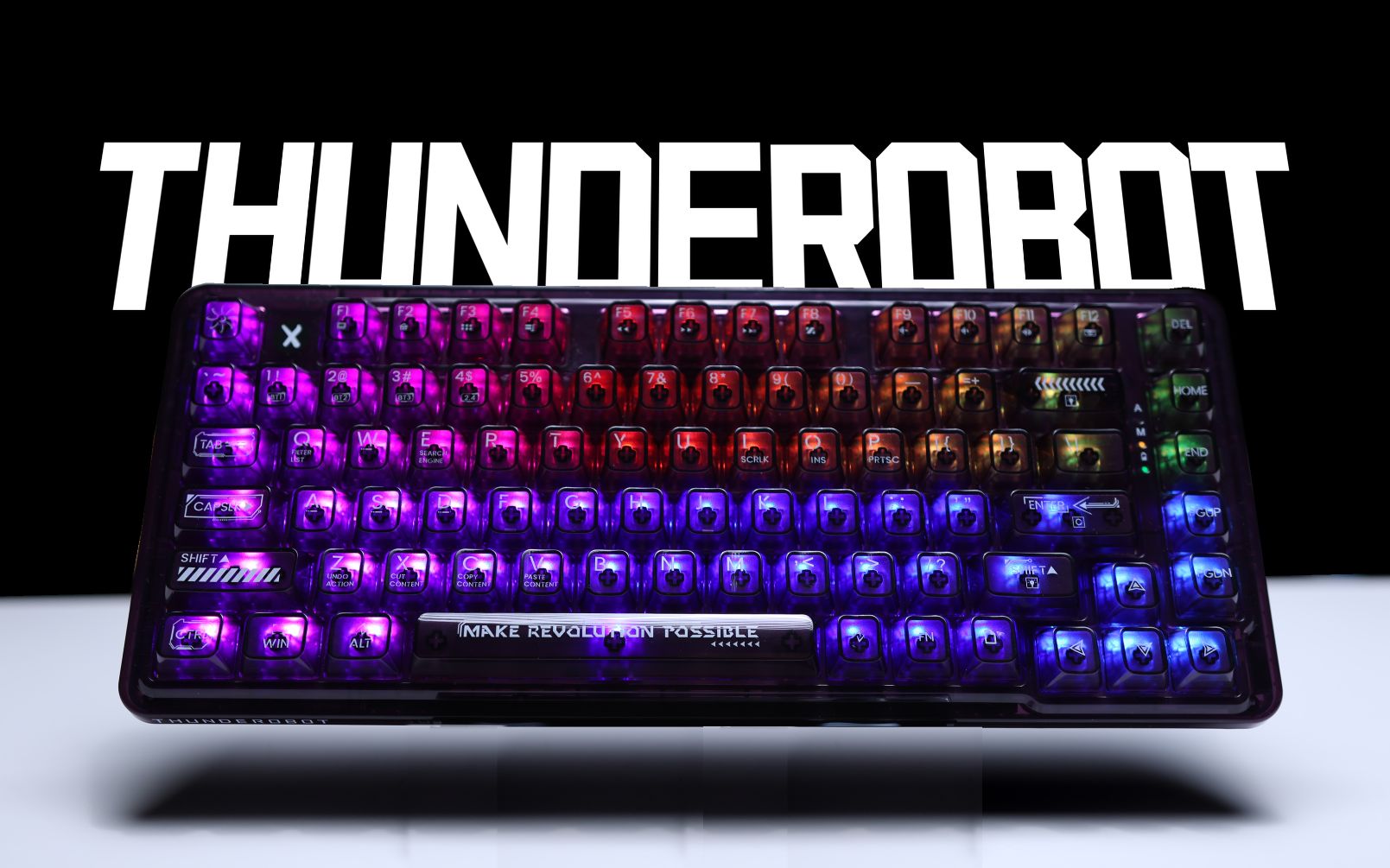 大概是这价位段能找到最好的rgb!---雷神k75机械键盘拆解测评