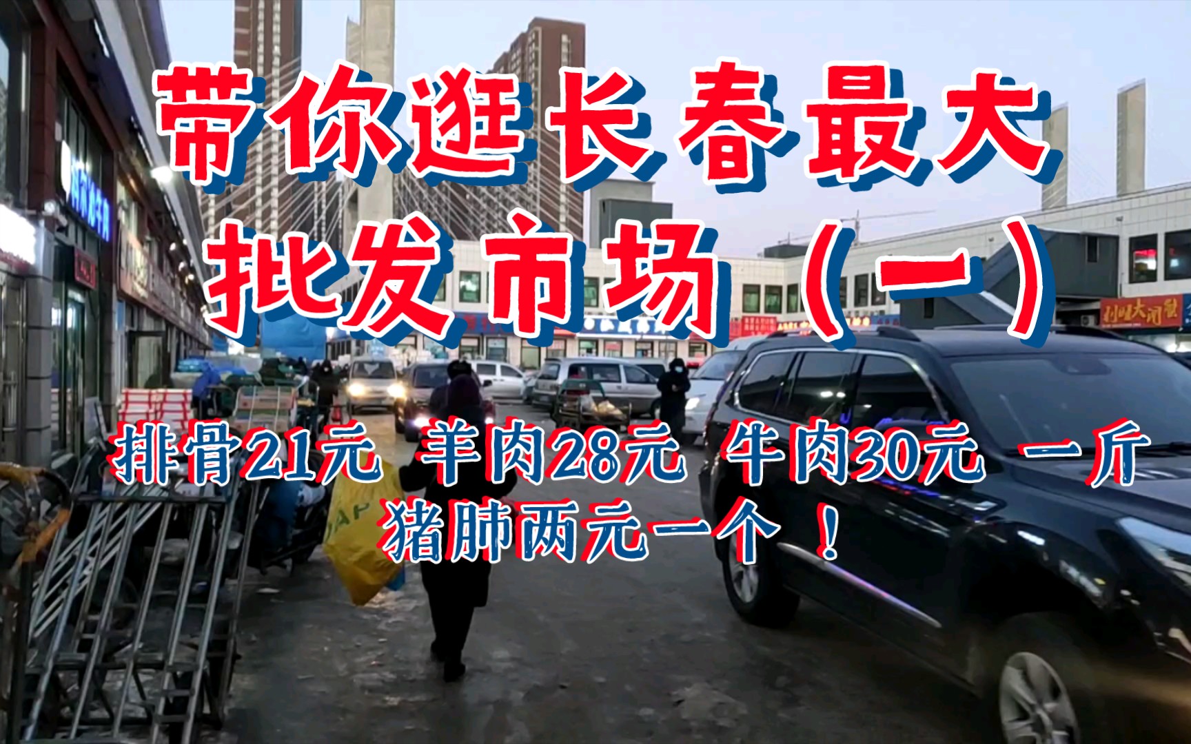 猪排骨21元、羊肉28元、牛肉30元一斤、猪肺两元一个,带你去长春最大的光复路批发市场买年货,东西嘎嘎便宜,还有长春特色神器!哔哩哔哩bilibili