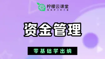 Download Video: 【柠檬云课堂】零基础学出纳-34.第十一章 资金管理