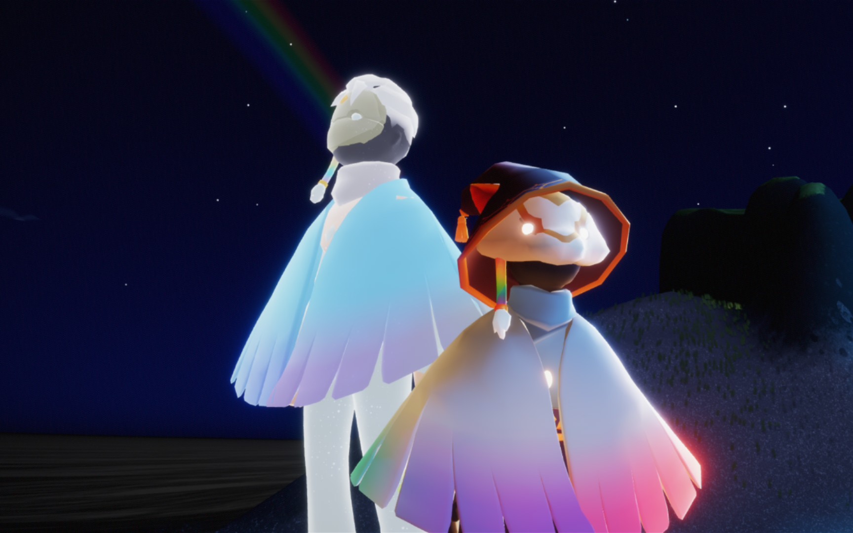 光遇缤纷飞行日彩虹斗篷获取攻略 彩虹斗篷自带有拖尾吗