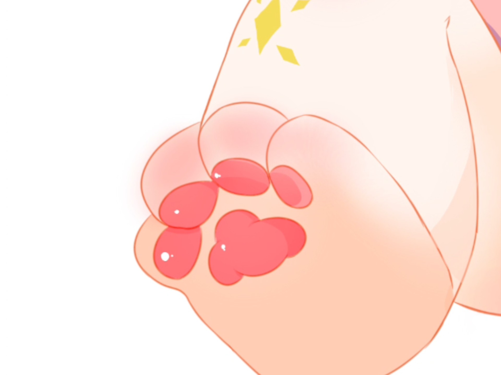 自设的绘画过程(新手),香香软软的肉垫