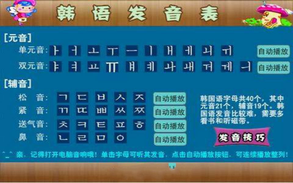 韩语学习入门教程:如何学习韩语零基础学韩语必看教你如何自学韩语40音,元音+辅音韩语字母表读音韩语发音表哔哩哔哩bilibili