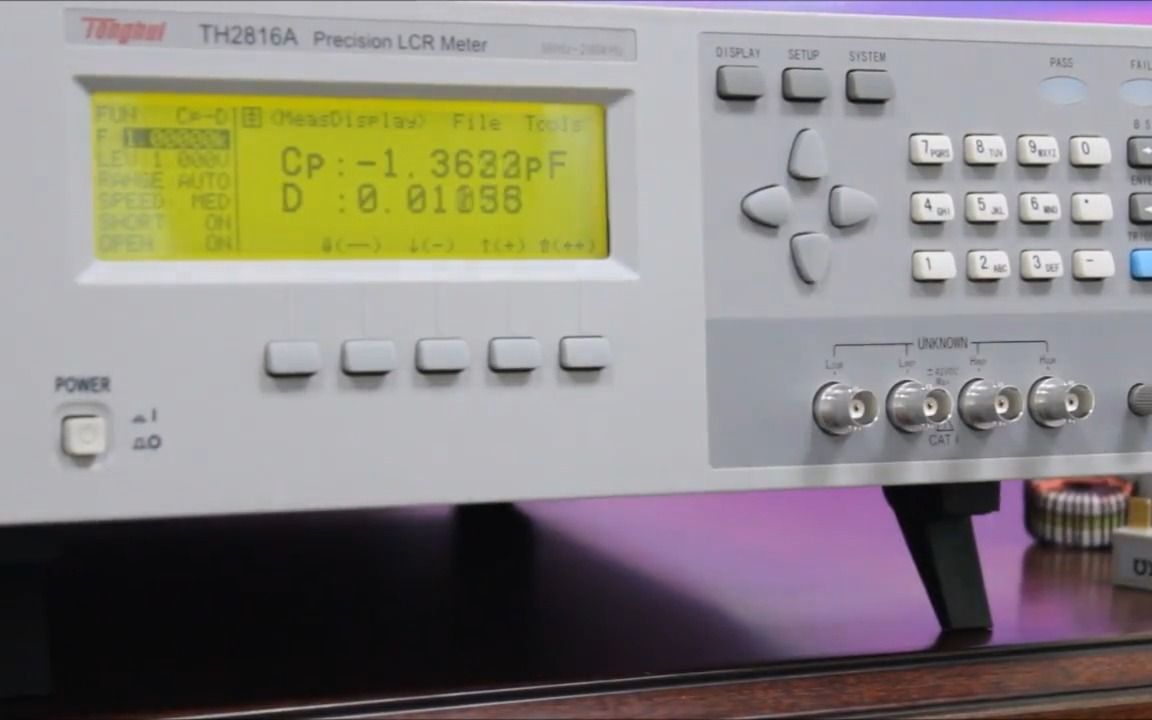 [图]TH2816A LCR数字电桥操作视频