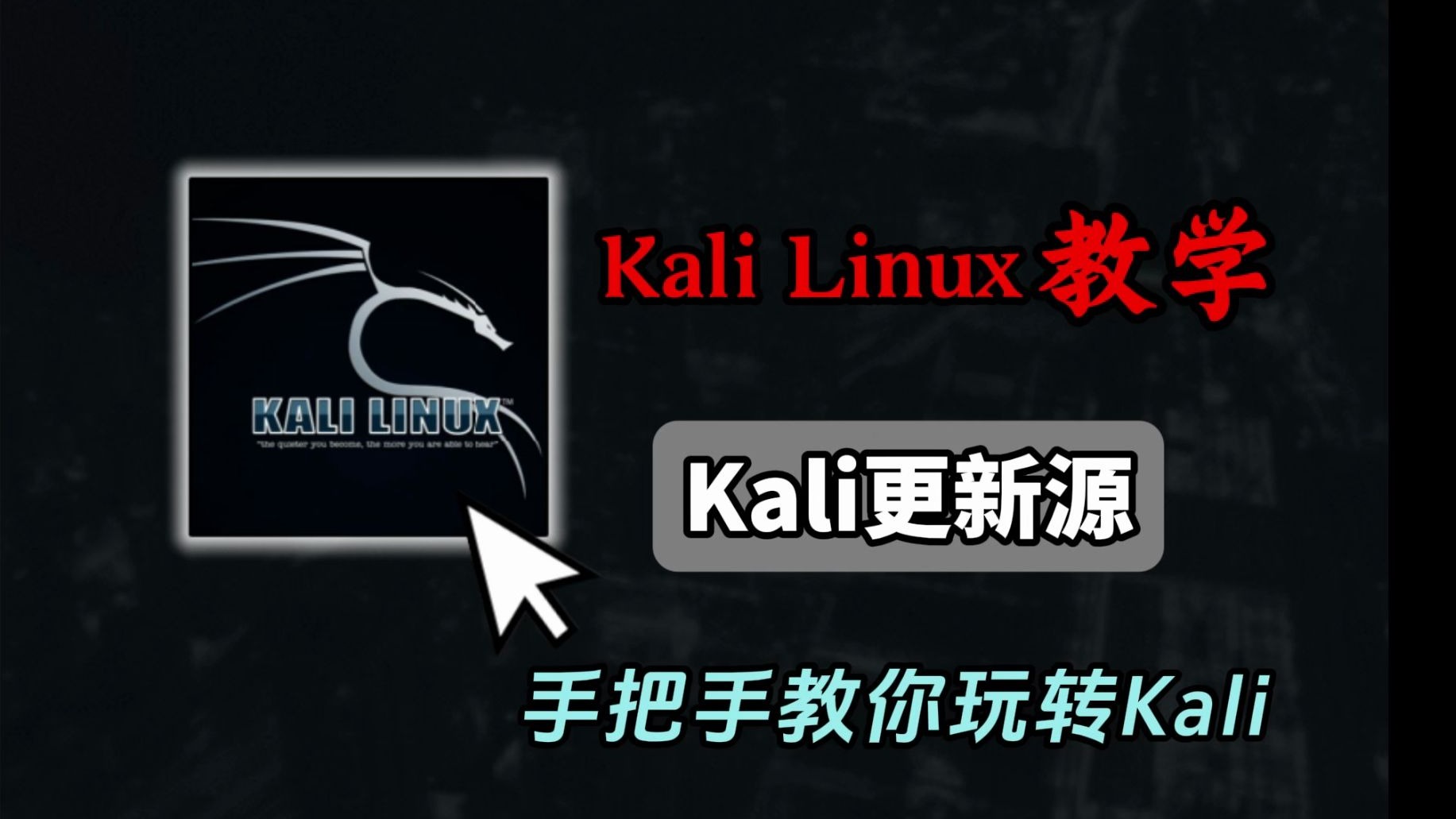 【Kali教学】Kali Linux如何更新源? 一个视频教会你!你还在担心你的Kali卡顿工具不齐全吗?手把手教你更新源!