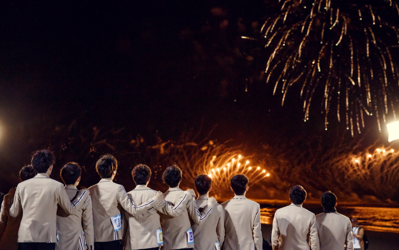 创造营500g 谢师宴之小朋友们看烟火_哔哩哔哩_bilibili