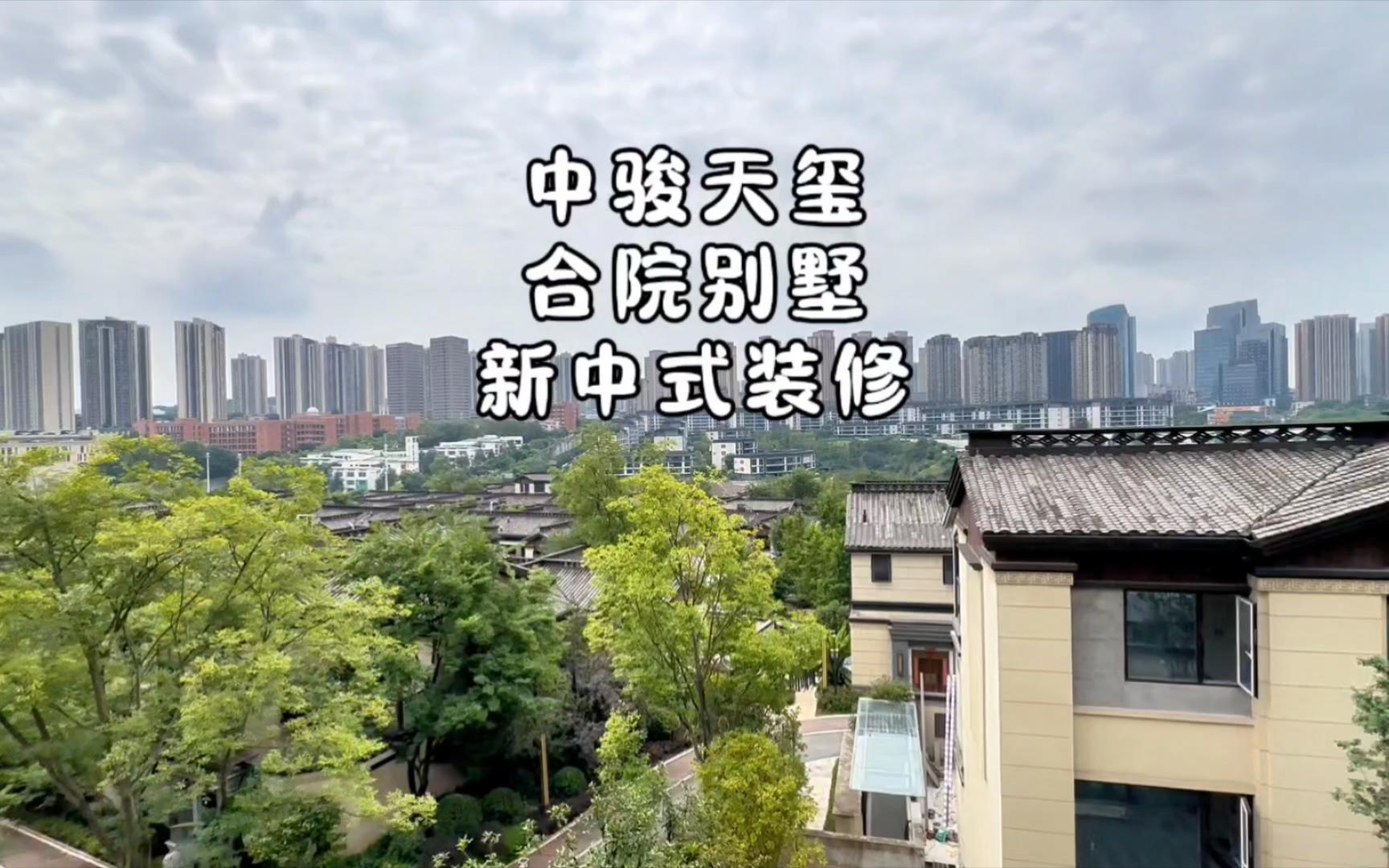 这一套非常上镜的新中式合院别墅 小小花园温馨惬意