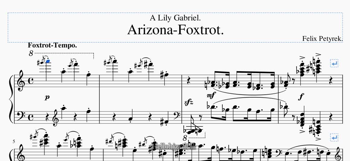 [图]【费利克斯·佩特里克】《亚利桑那狐步舞曲》-Jaroslav Ježek：Arizona Foxtrot（现代主义风格、奇异粗狂的爵士乐狐步舞曲）