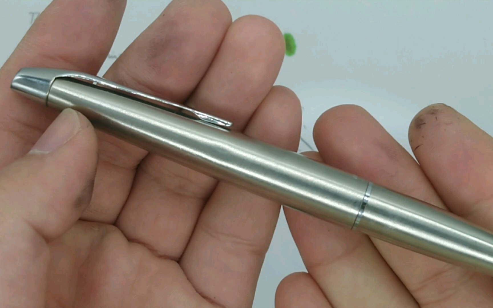 日本 百乐 一体尖 全钢笔身 墨囊上墨