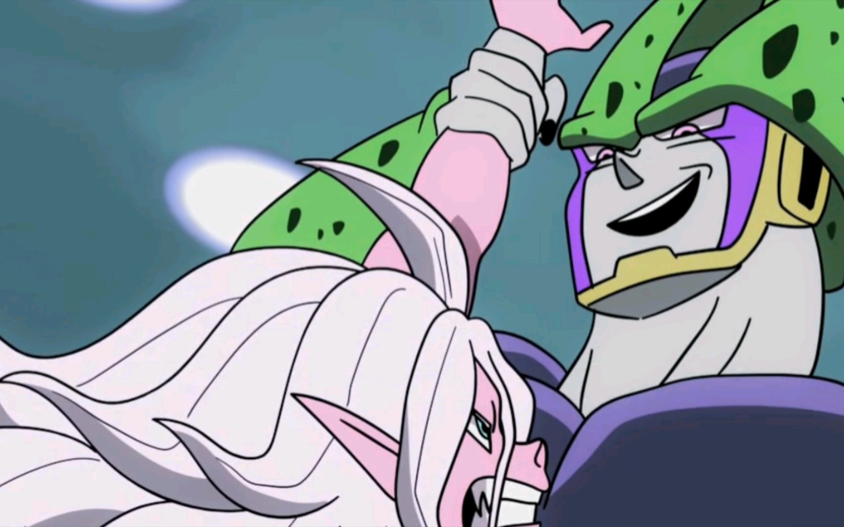 沙鲁和人造人21号最后的对决