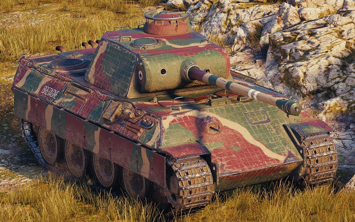 lachowotreplays坦克世界布列塔尼黑豹7杀042万伤害