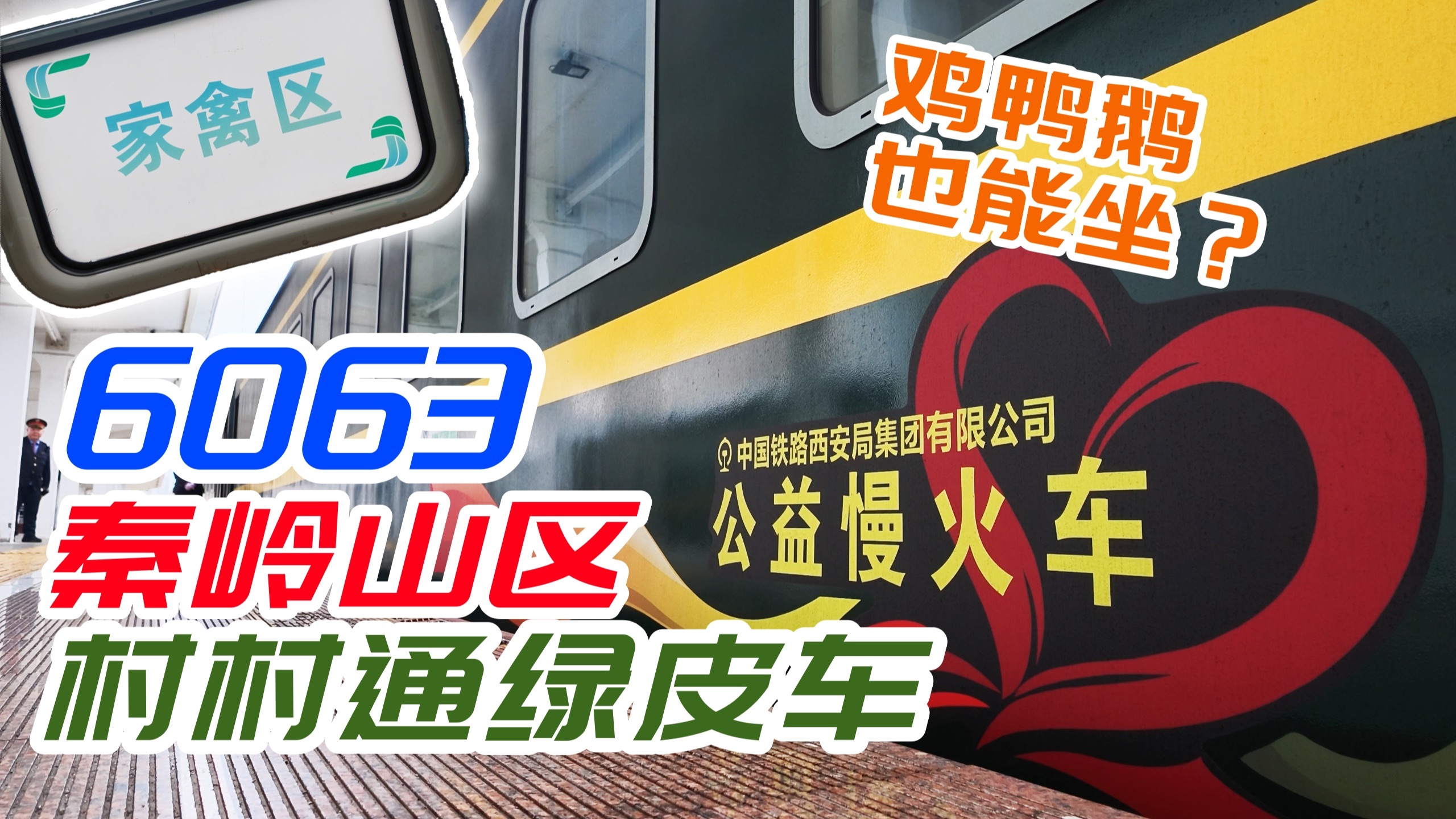 鸡鸭鹅也能坐的火车？秦岭最慢火车6063次宝成铁路全体验！