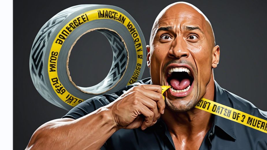 【cyf/ai】巨石强森吃胶带!