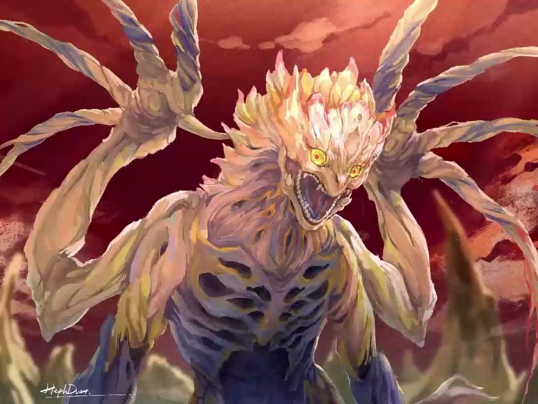 【mhwi 绘画过程】礼赞 · 伟大的存在 天地煌啼龙