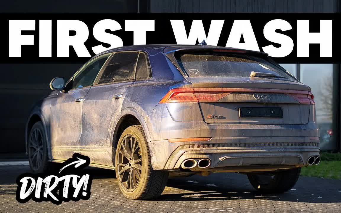 [图]【4K】Cleaning The DIRTIEST Audi SQ8 - First Winter Wash Vermijl Car Detail