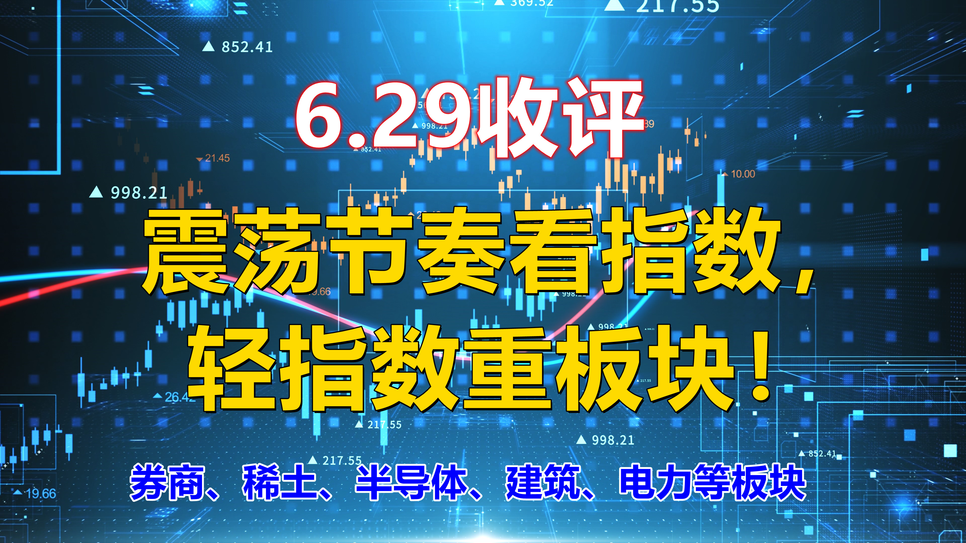 震荡节奏看指数,轻指数重板块!券商、稀土、半导体、建筑等板块哔哩哔哩bilibili