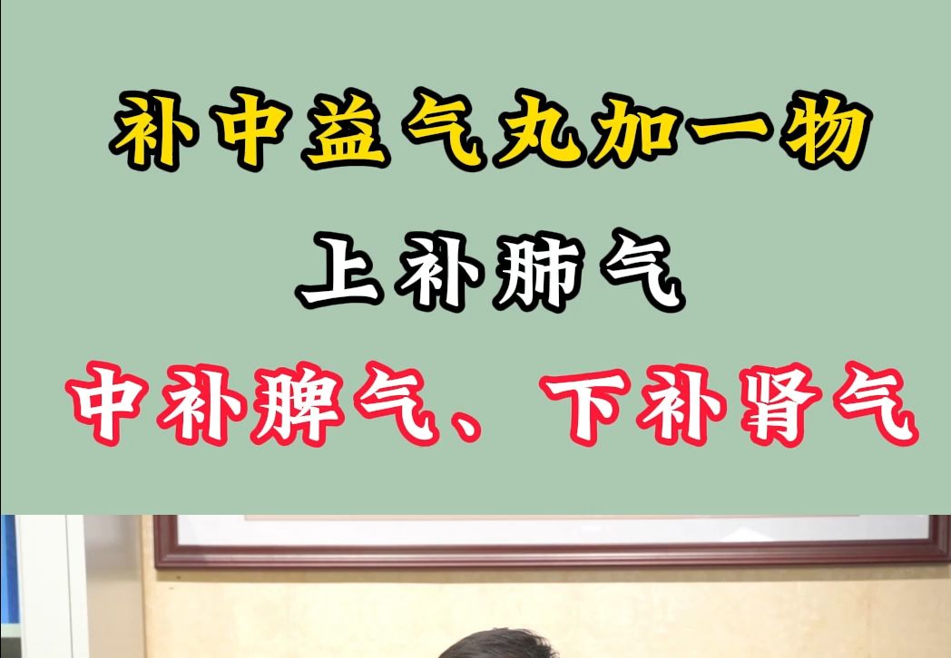 补气的关键是补中益气丸,这样用:上补肺气、中补脾气、下补肾气哔哩哔哩bilibili