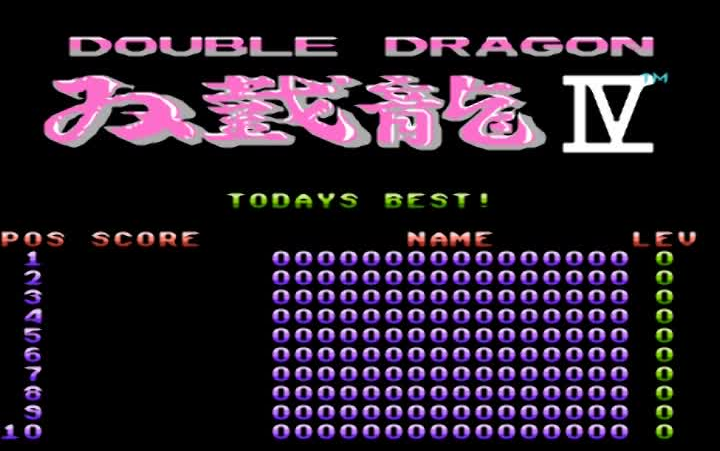 [图]FC-BGM-Double Dragon 4 （双截龙4）-PAL(1991 CSC )