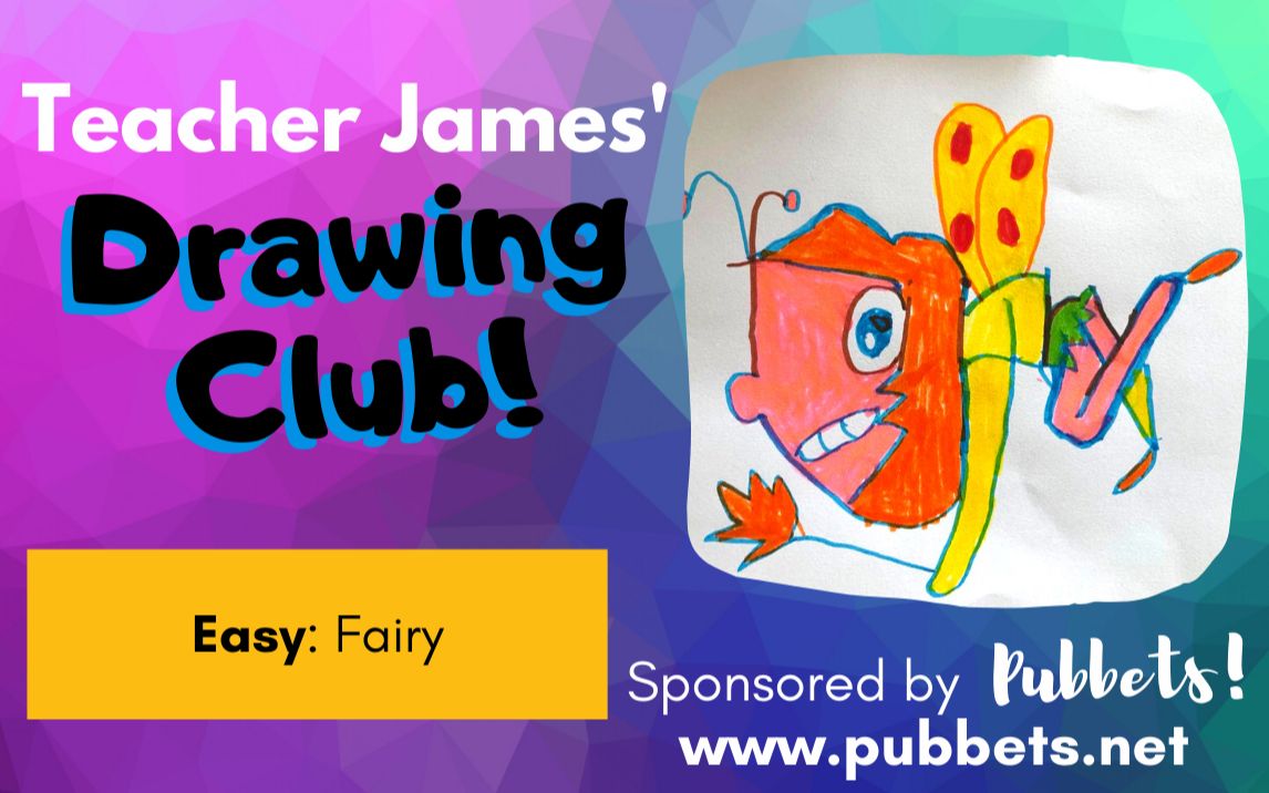 儿童美术课:如何使用英文字母和简单形状绘制童话.