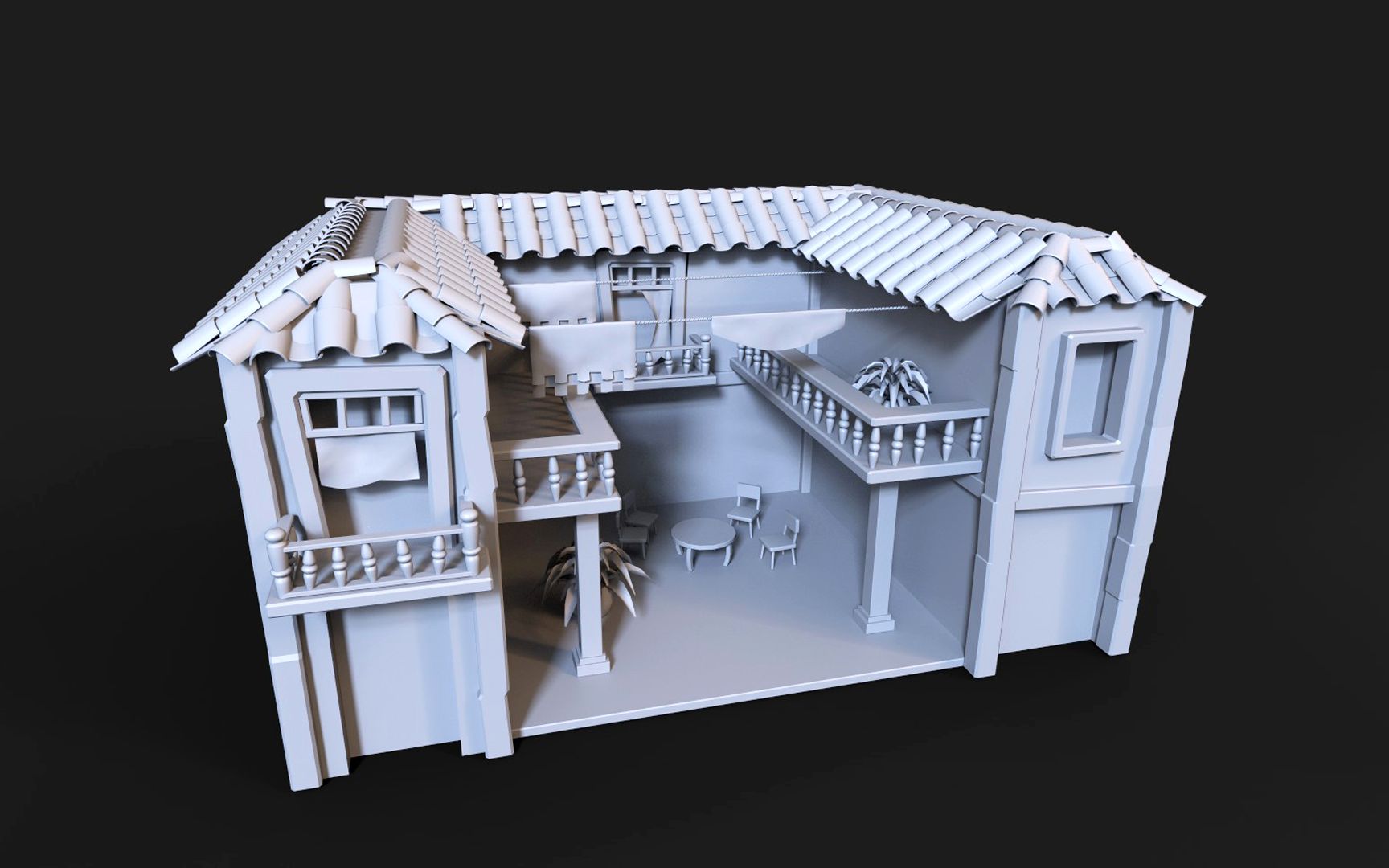 【3dmax场景建模】基础类楼房场景模型制作教学