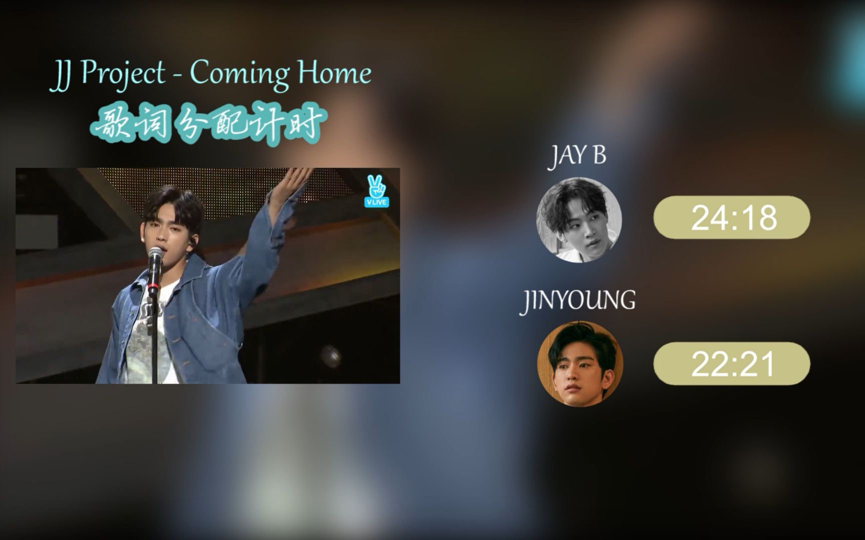 [图]【歌词分配计时】JJP - Coming Home 寒风袭来时，回家吧