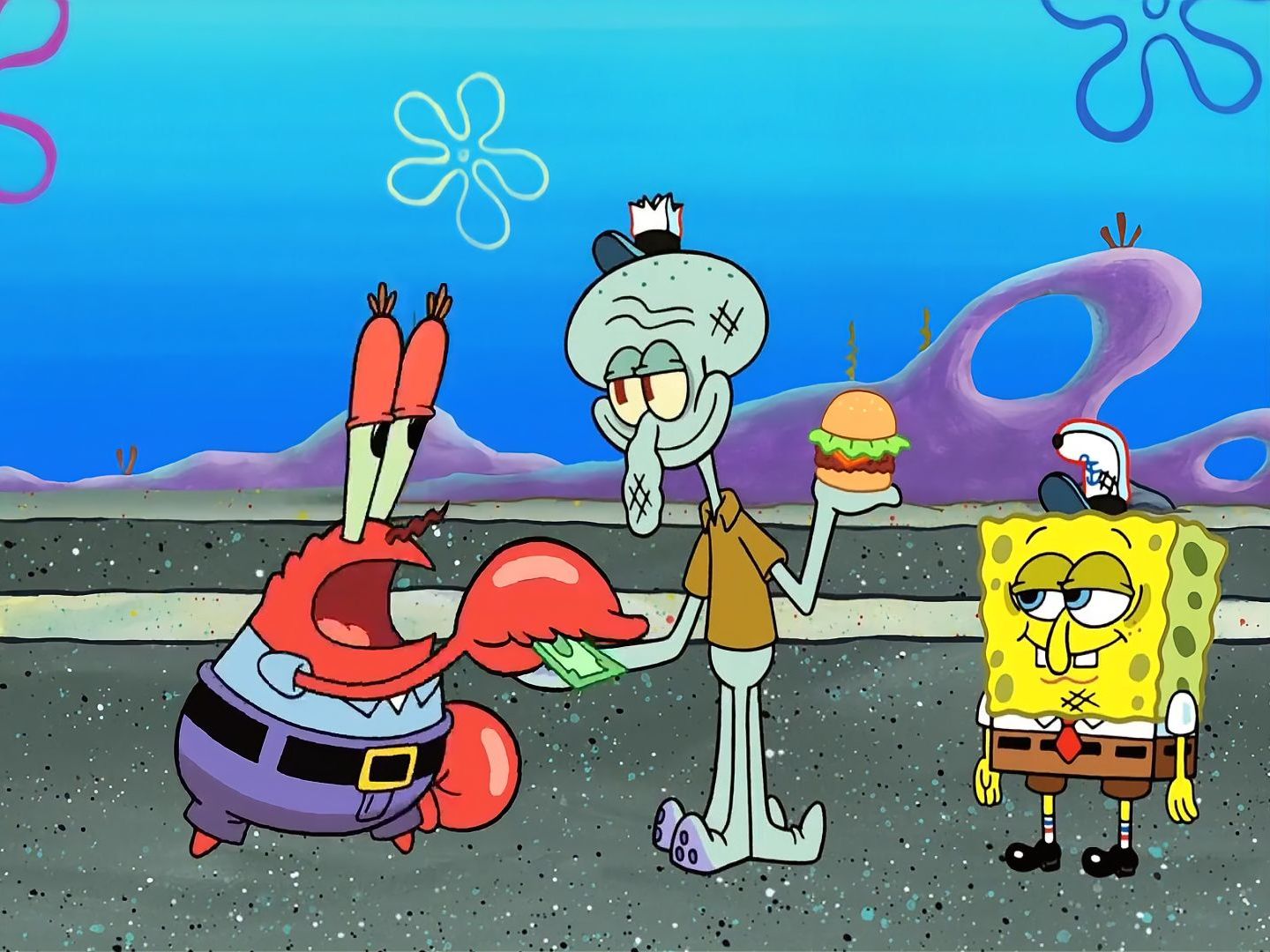 海绵宝宝:蟹堡王顾客人山人海,可有人宁愿吃粑粑也不吃蟹黄堡!