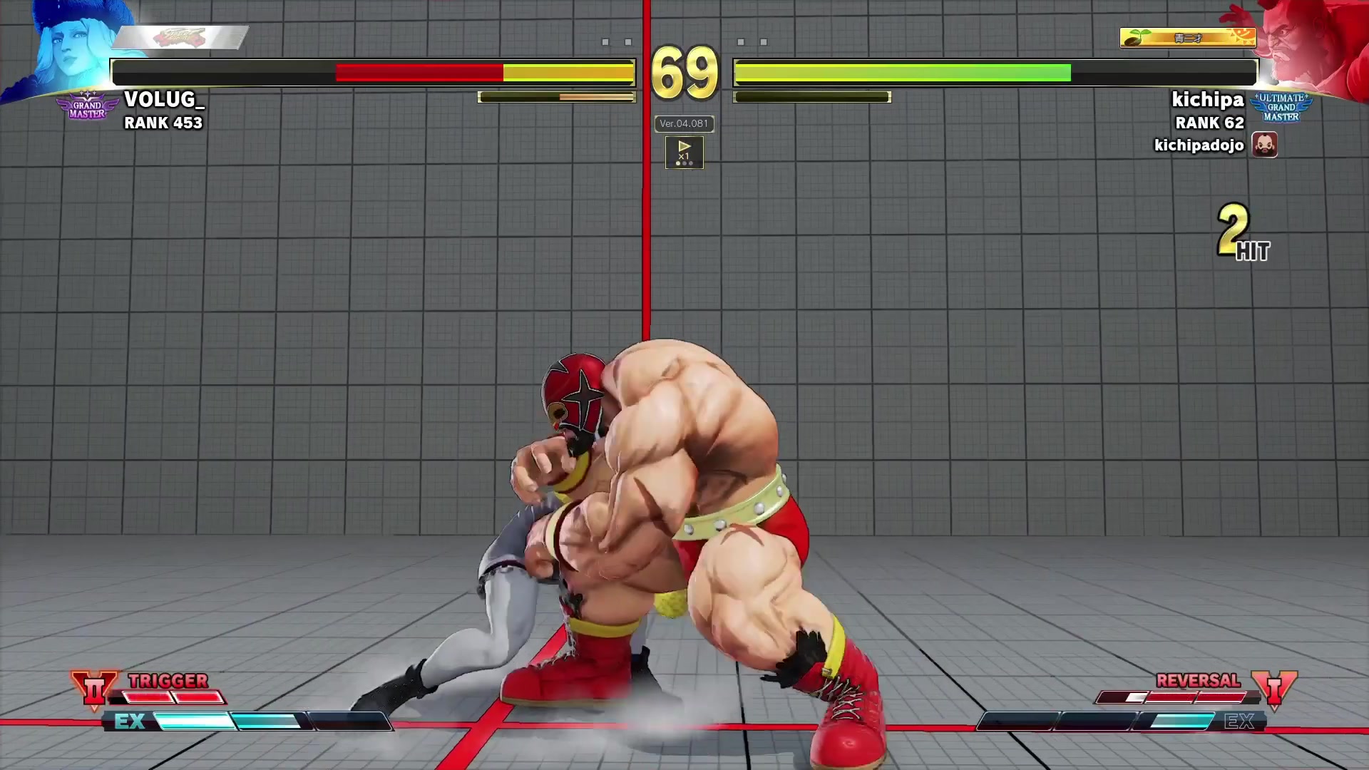 【街霸5】volug (科林) vs kichipa (老桑) sfv