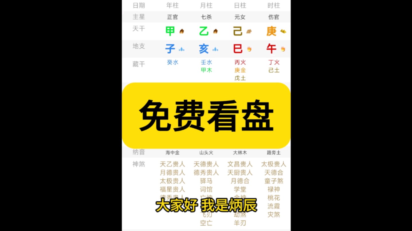 (三连+关注) 八字简批 免费看盘 八字排盘 姻缘事业学业运势 人生剧本哔哩哔哩bilibili