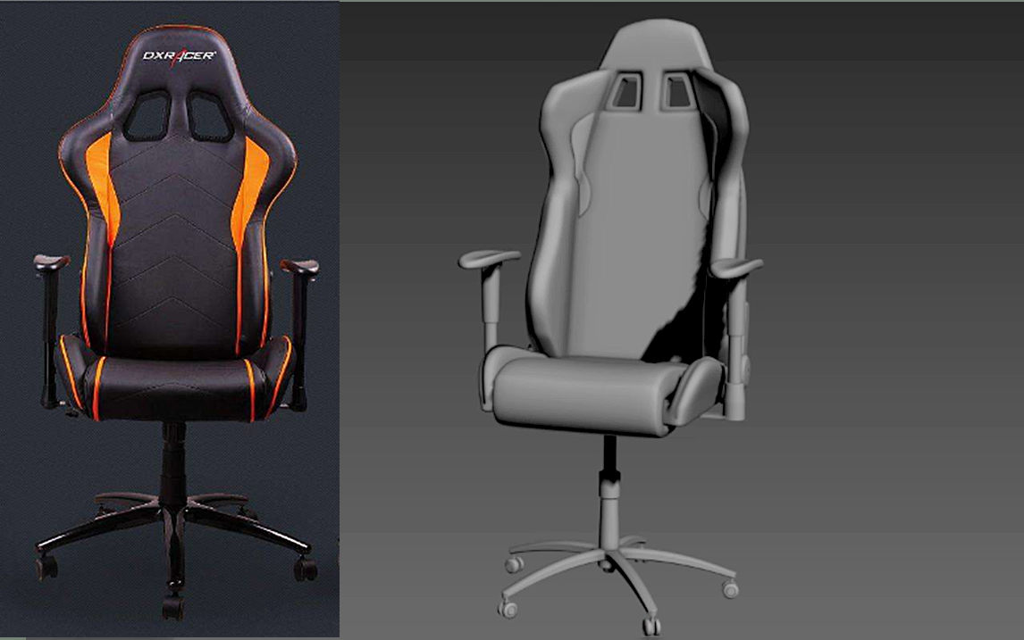 【3dmax】简单易学"电竞椅"基础模型建模,3dmax布线技巧讲解