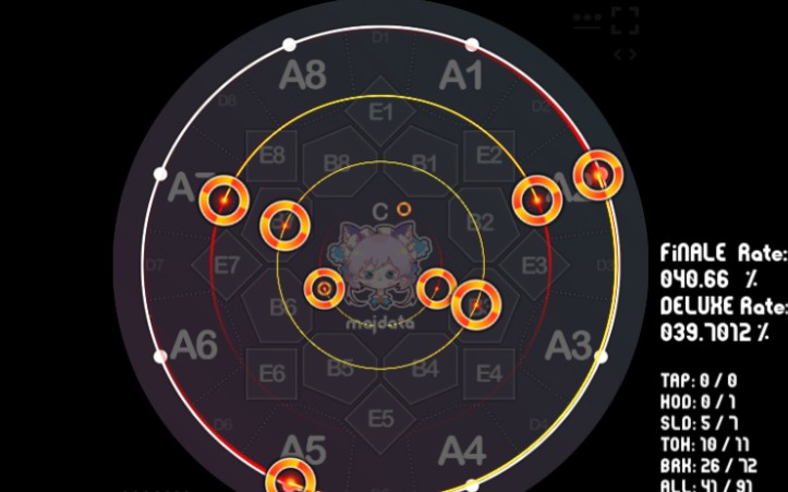 [图]battle no.1紫谱绝赞段0.5速和原速（绝赞替换为普通tap）