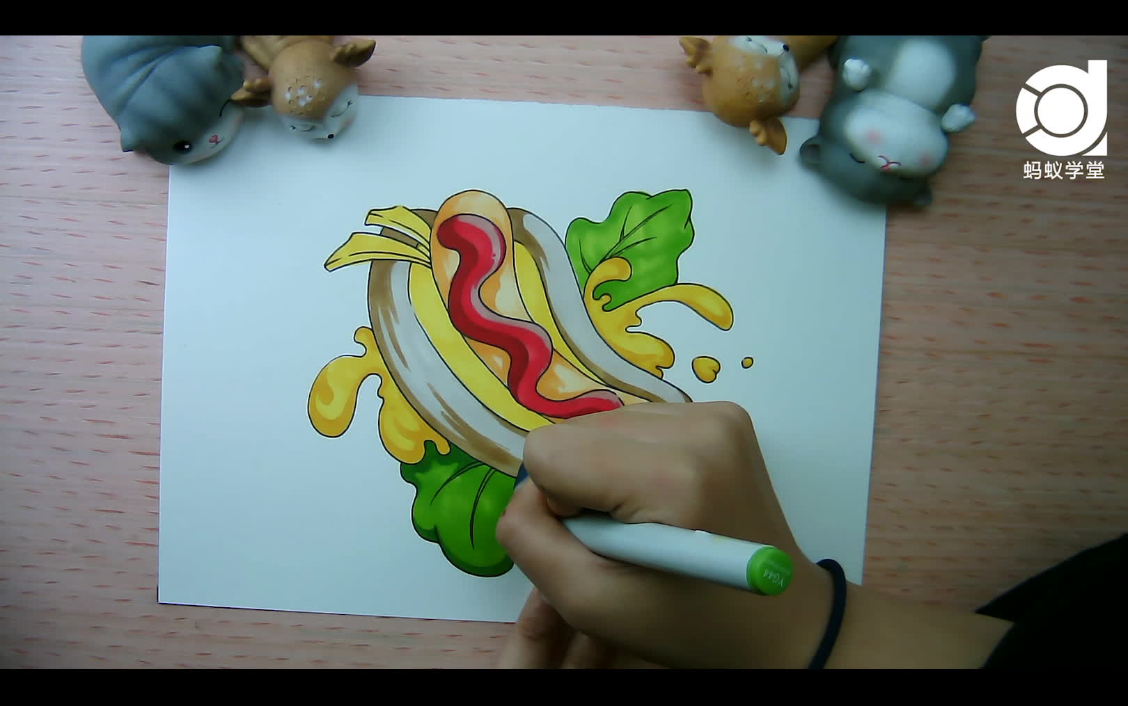 济南蚂蚁学堂天美设计马克笔热狗彩马教程系列