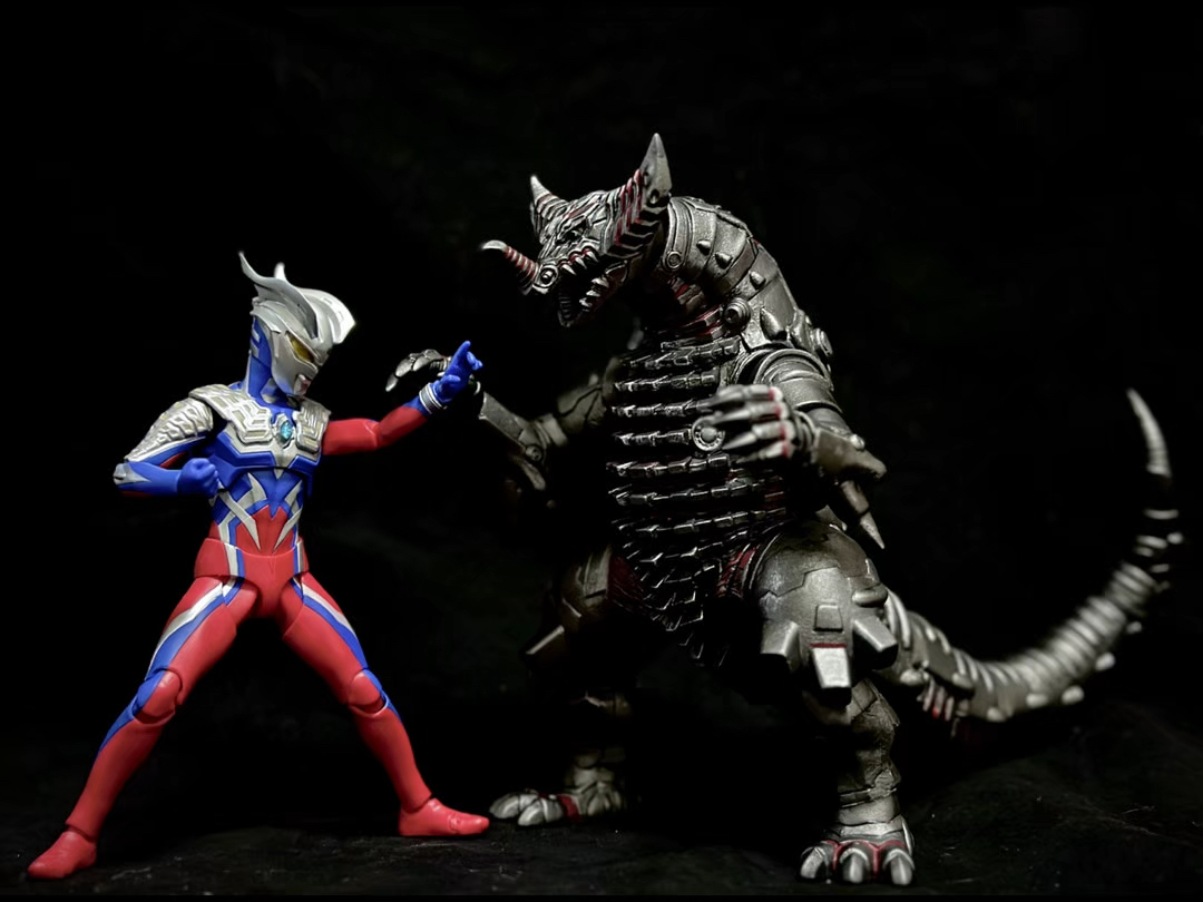 shf奥特曼,大怪兽格斗,自改shf机械哥莫拉