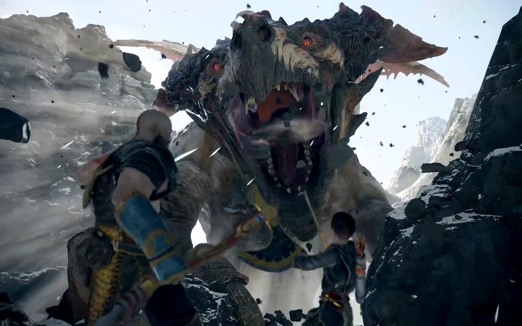 【战神4】 第18集 击杀巨龙雷瑟莱尔 获得雷击箭_单机游戏热门视频