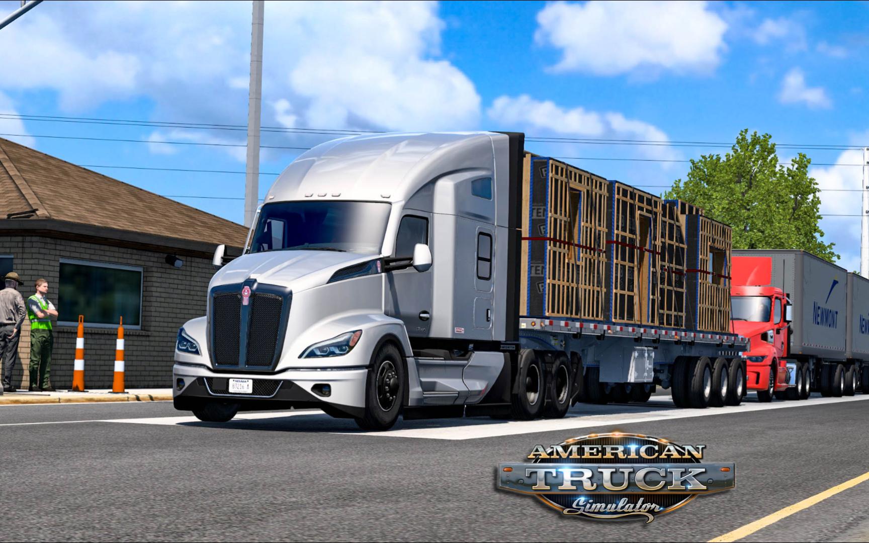 [图]《美洲卡车模拟》运送预制墙板到堪萨斯城的火车货运站 | American Truck Simulator