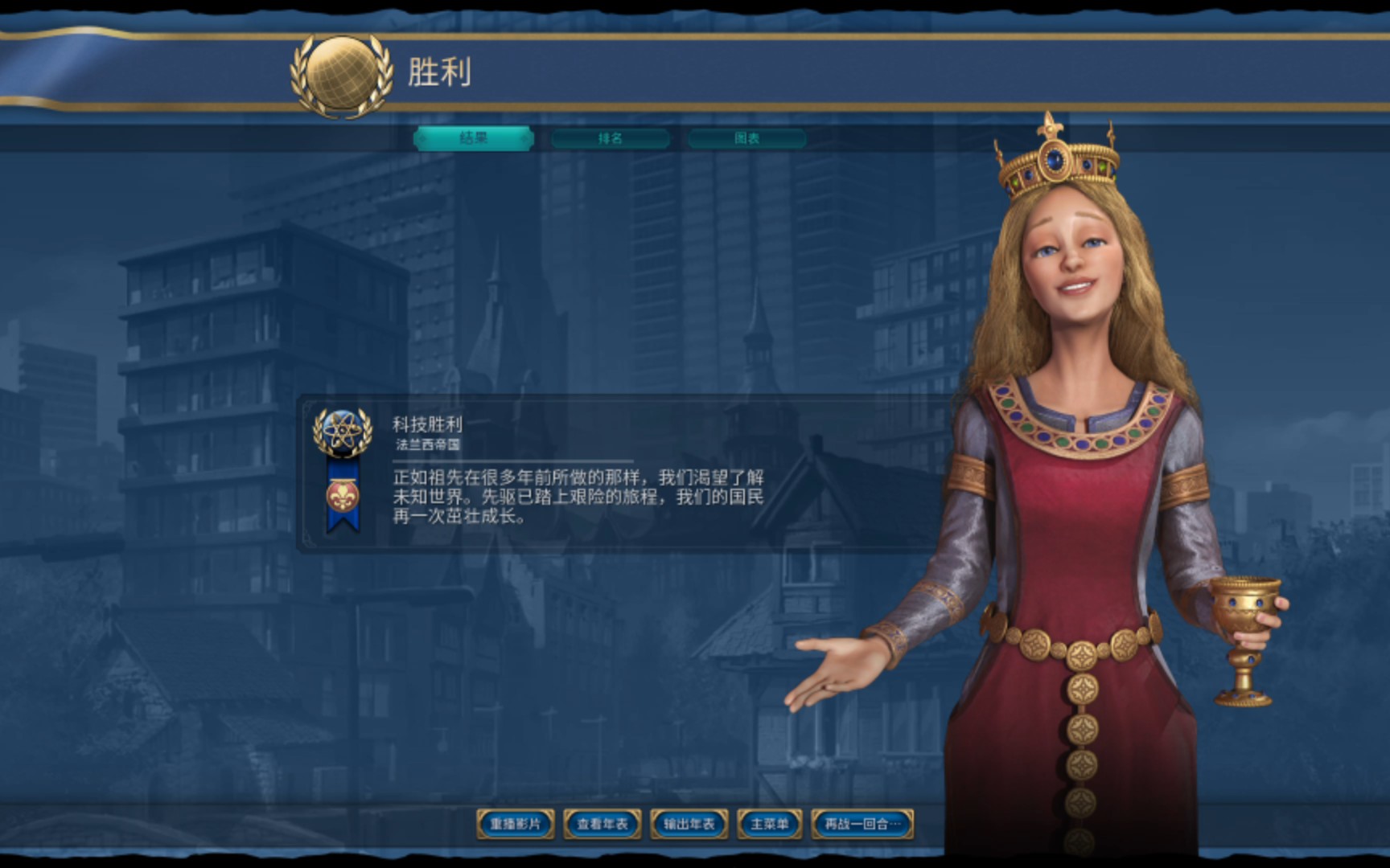 文明6 法国科技胜利